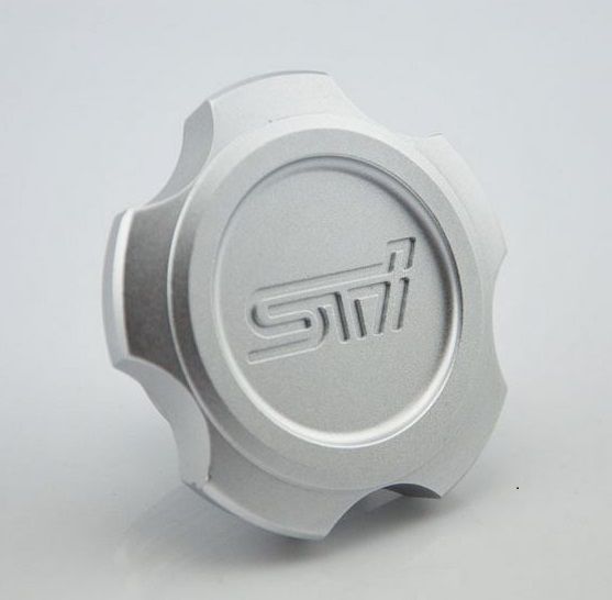 Image of D1 Spec Oliedop Zilver Aluminium Subaru