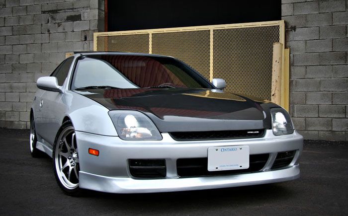Image of PU Design Voor Bumper Lip OEM Style Zwart Polyurethane Honda Prelude