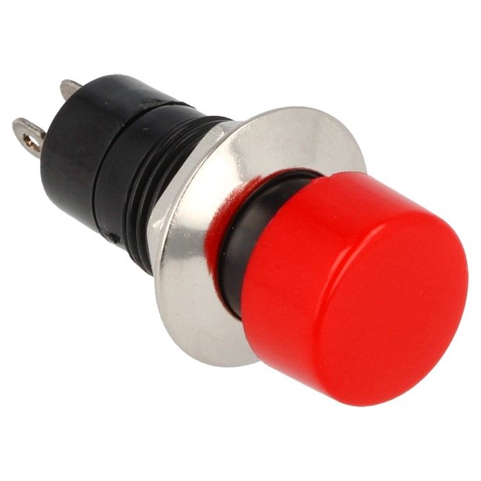 Image of QSP Schakelaar Zilver - Rood 11.8mm