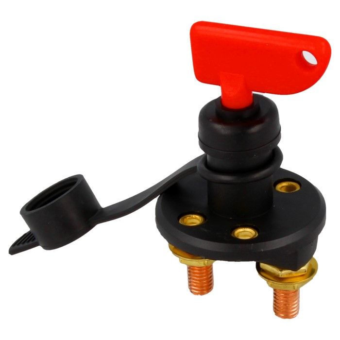 Image of QSP Accu Schakelaar Water Dicht Zwart - Rood