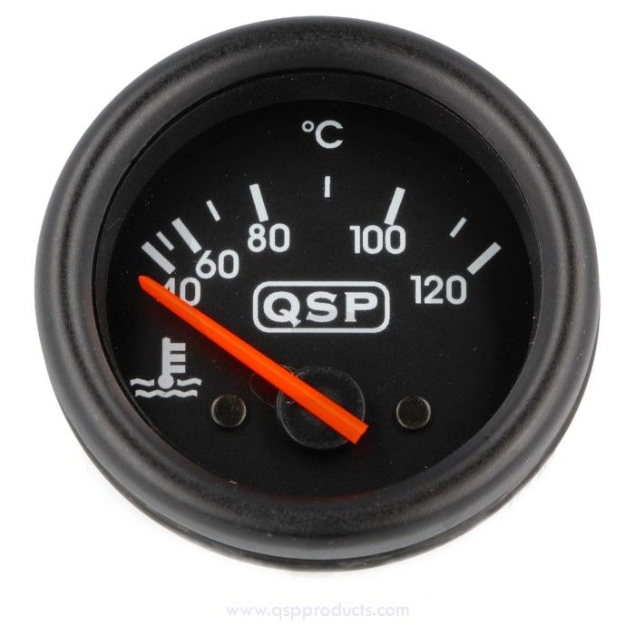 Image of QSP Meter Zwart 52mm Water Temperatuur
