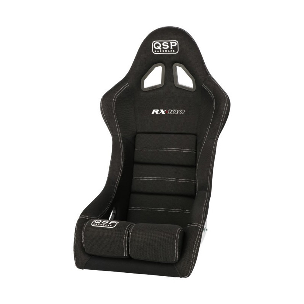 Image of QSP Kuipstoel RX-100 Witte kruisstiksel Zwart Geperforeerd polyester