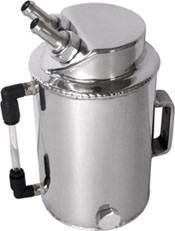 Image of QSP Brandstof Catch Tank Zilver 1 Liter Aluminium