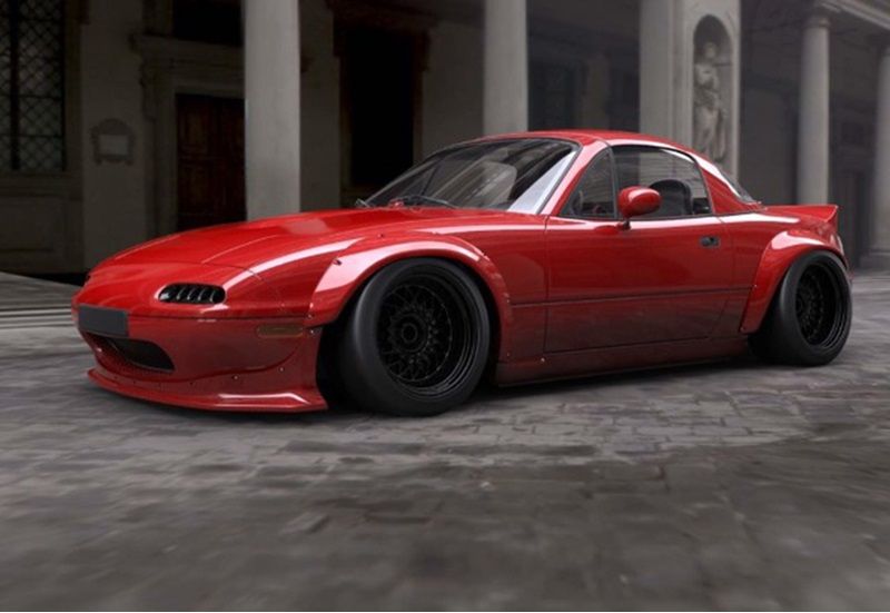 Image of SK-Import Wide Body Kit Drift Style Polyester Mazda MX-5