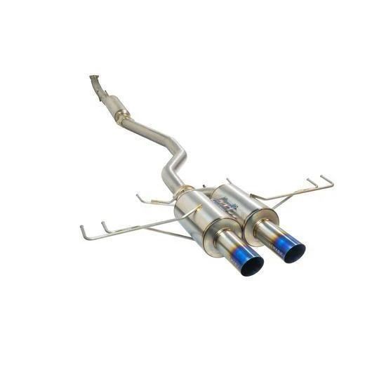 Image of Remark Cat-back Uitlaatsysteem Burnt Uitlaat Tips Gepolijst Titanium Honda Civic