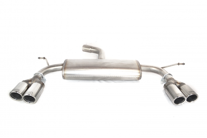 Image of Ulter Sport Uitlaat Demper Dual Tip Roestvrij Staal Volkswagen Touran