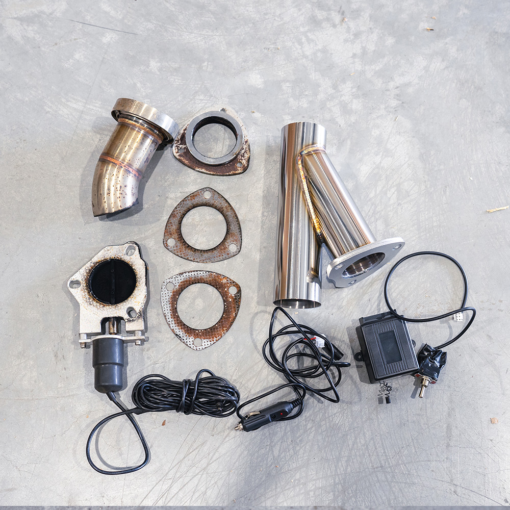 Image of SK-Import Uitlaat Bedienings Klep Cut Out Kit TWEEDE KANS Roestvrij Staal