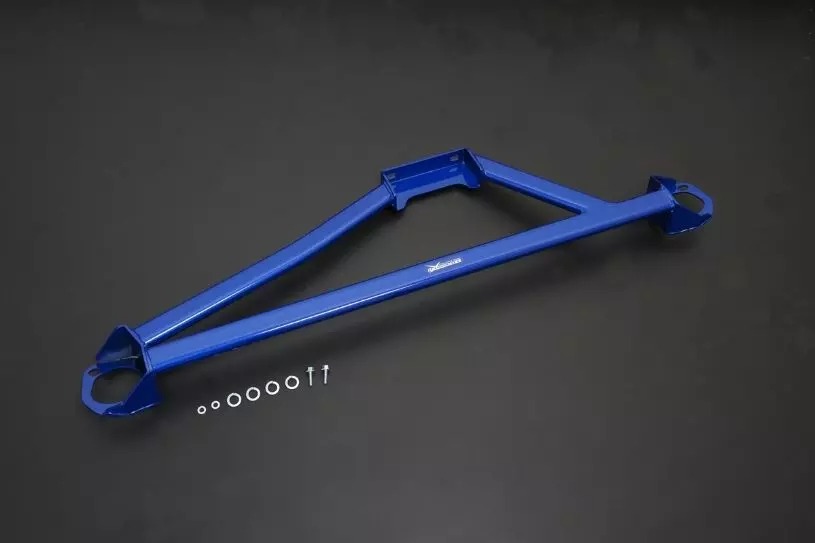 Image of Hardrace Voor Veerpootbrug TWEEDE KANS Blauw Staal Honda Civic,Del Sol,Integra