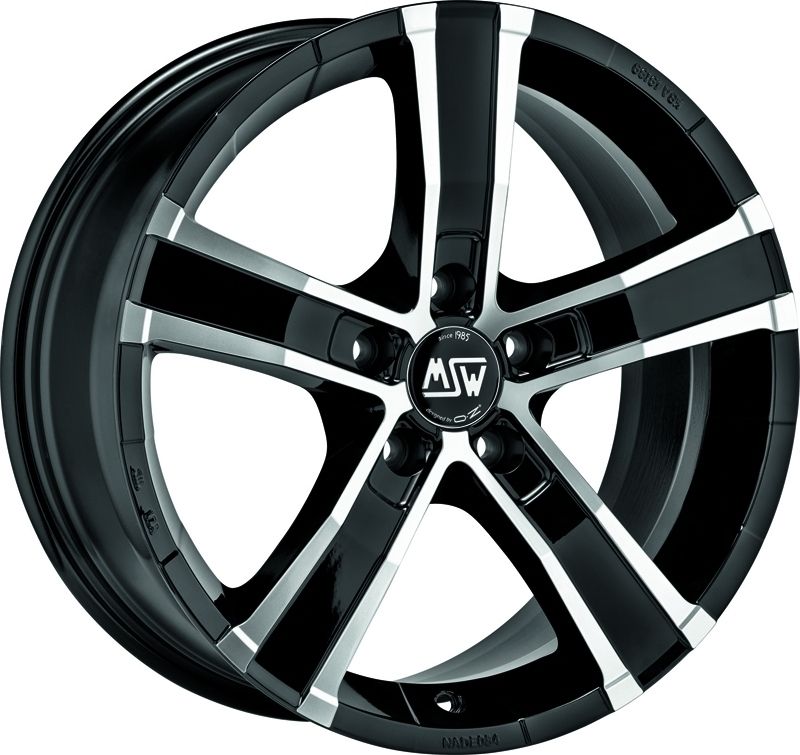 Image of MSW Sahara 5 Velgen 18 Inch 8J ET40 5x127 Gloss Black Machined