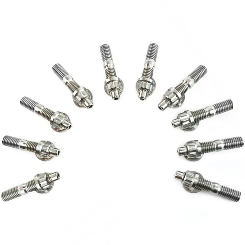 Image of Speedfactory Inlaat Of Uitlaat Draadeind En Moer Kit Titanium Honda Civic,CRX,Del Sol
