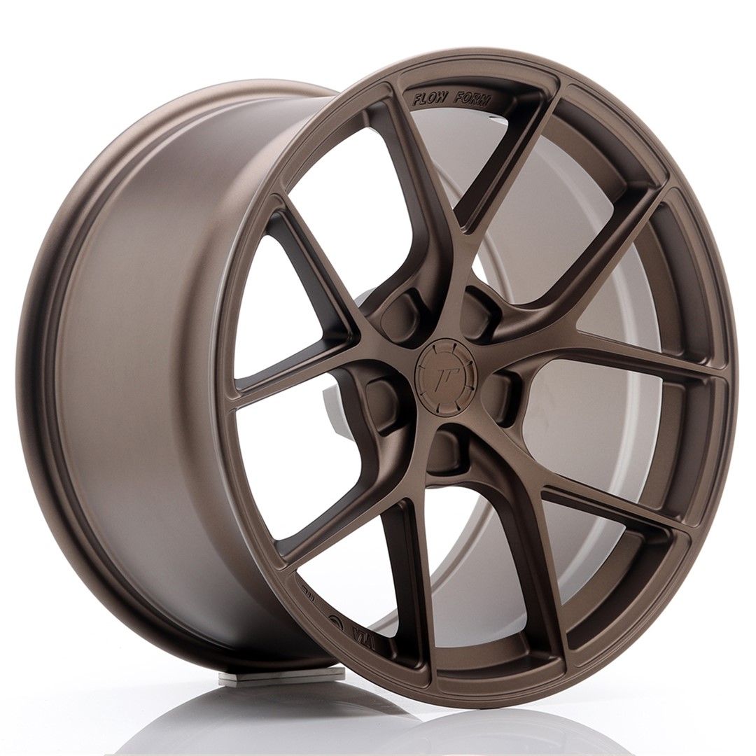 Image of JR-Wheels SL01 Super Light Velgen 18 Inch 10.5J ET25-38 Custom PCD Flow Form Flat Bronze