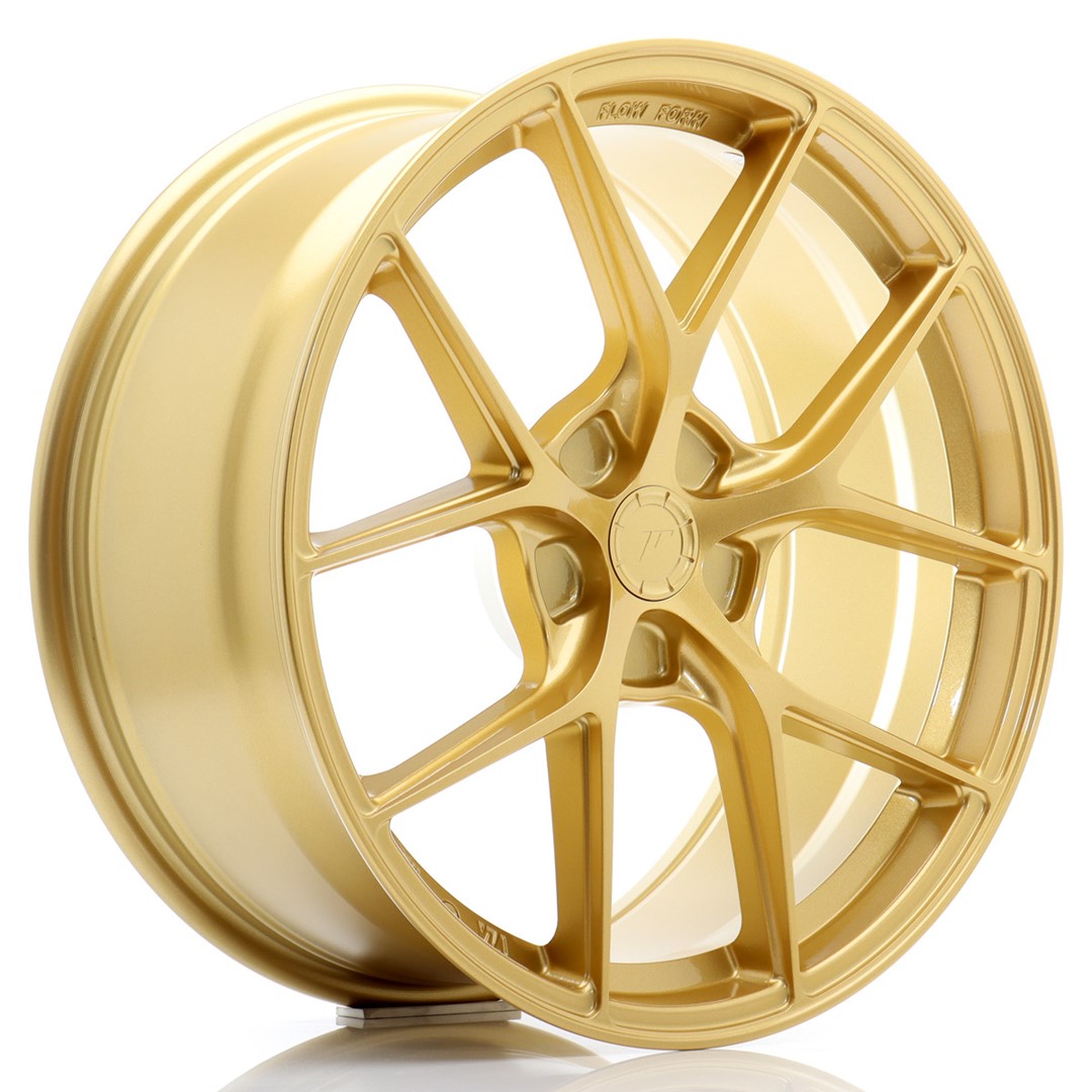 Image of JR-Wheels SL01 Super Light Velgen 19 Inch 8.5J ET35-45 Custom PCD Flow Form Gold