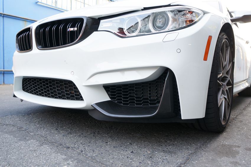 Image of Full Carbon Voor Bumper Splitters MP Style Carbon BMW 3-serie,4-serie