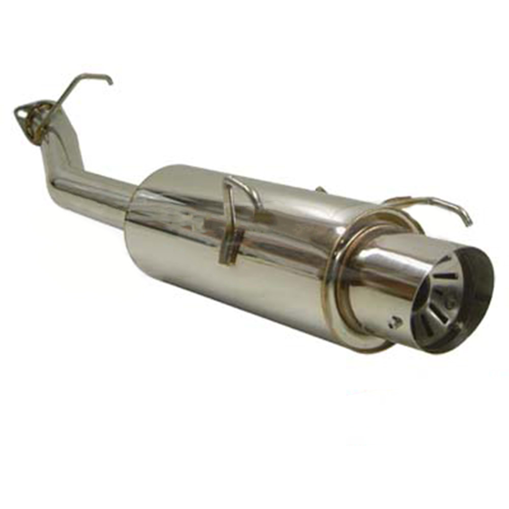 Image of SRS Achter Uitlaat Demper G55 Conical Flange 61mm Roestvrij Staal Honda Prelude