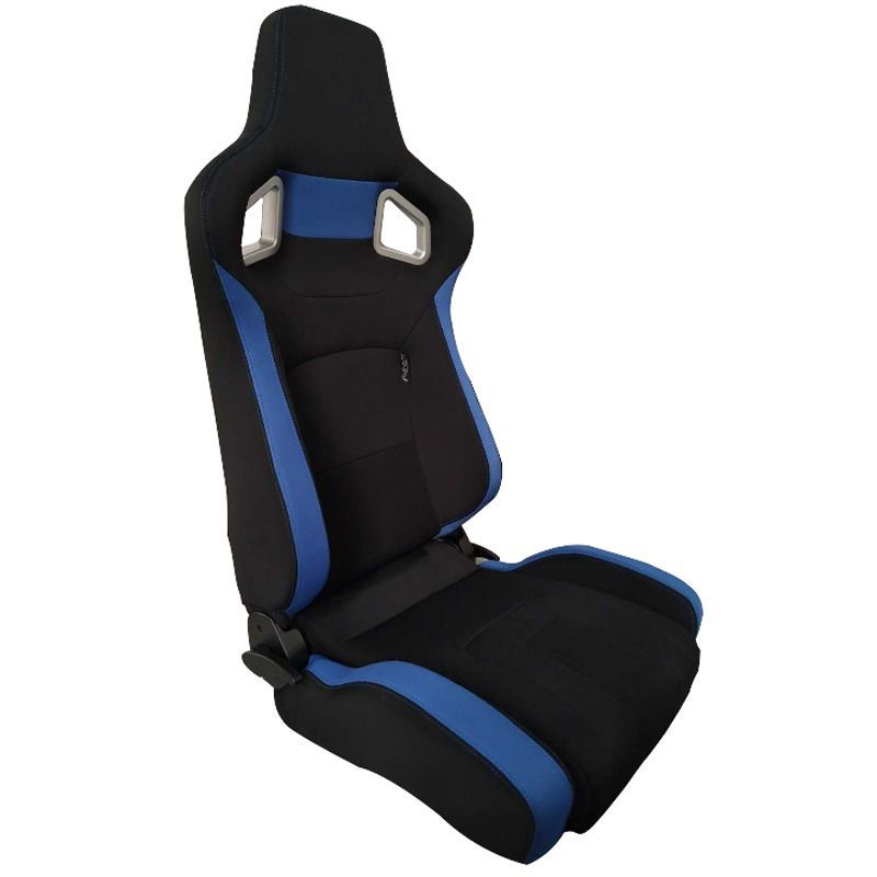Image of SK-Import Verstelbare Stoel RS6 II Blauwe Kruisstiksel Zwart - Blauw