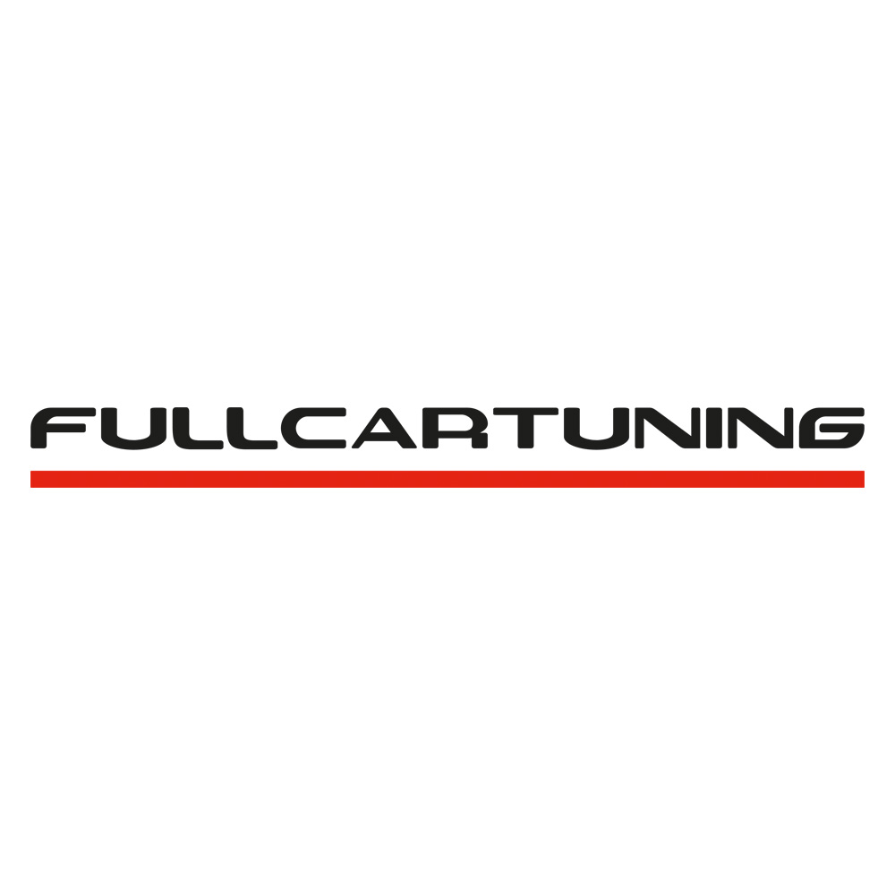 Image of Fullcartuning Sticker Met zwarte streep Zwart