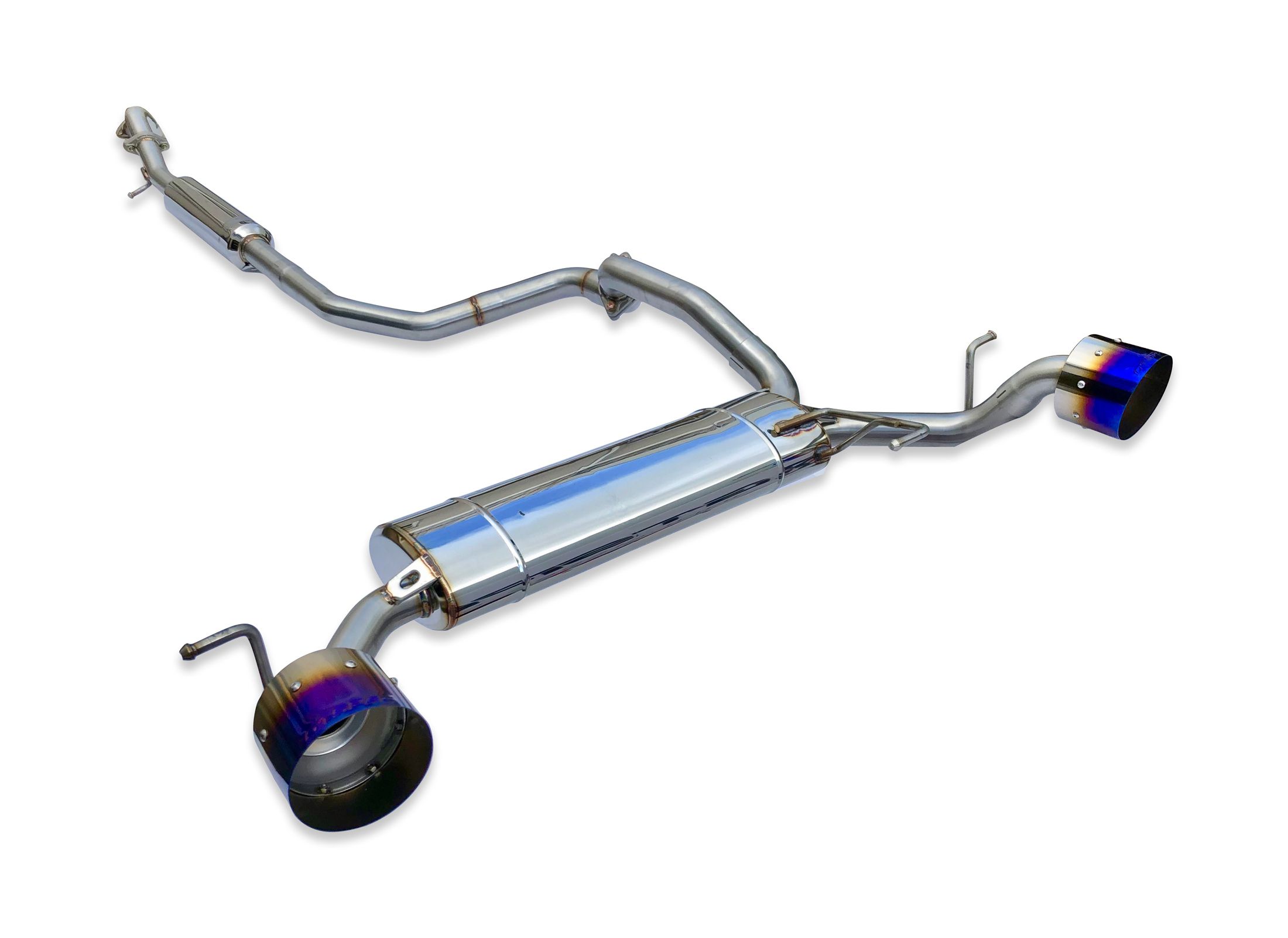 Image of GT Spec Cat-back Uitlaatsysteem 60mm Roestvrij Staal Suzuki Swift