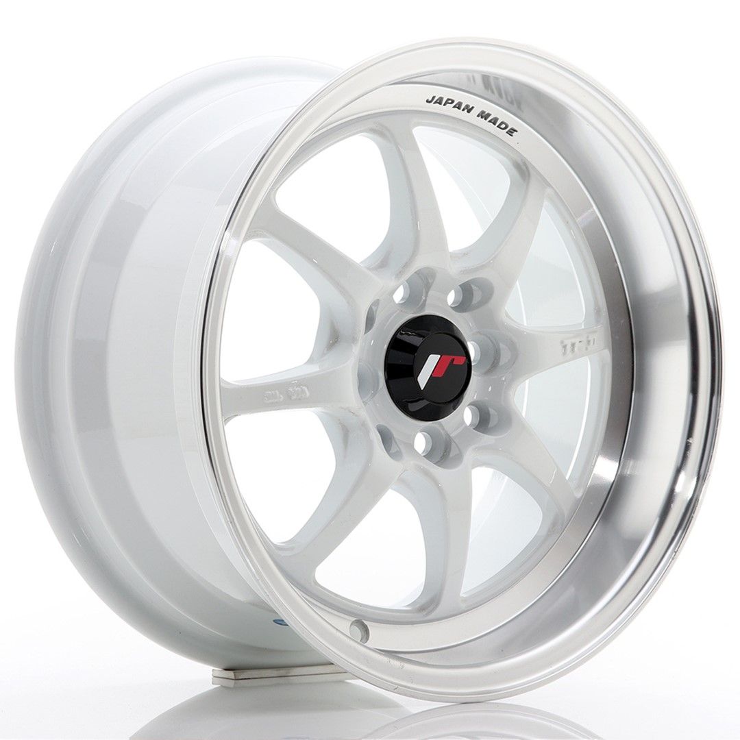 Image of JR-Wheels TFII Velgen 15 Inch 7.5J ET30 4x100,4x114.3 White Machined Lip
