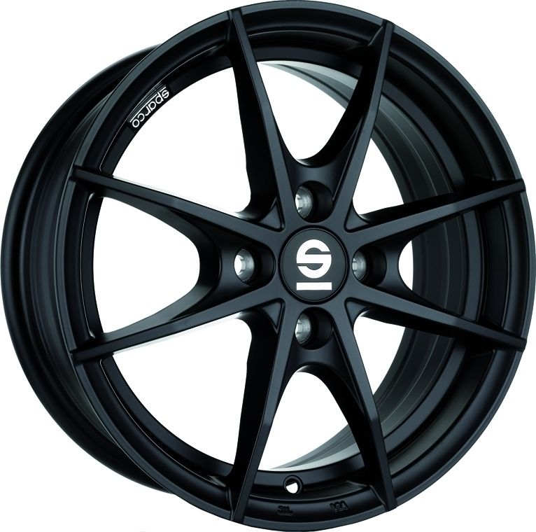 Image of Sparco Trofeo 4 Velgen 15 Inch 6J ET42 4x100 Flat Black