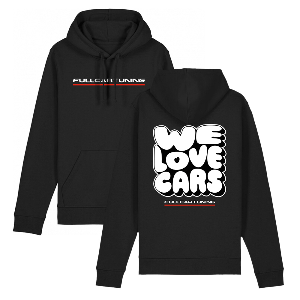 Image of Fullcartuning Hoodie We Love Cars Zwart