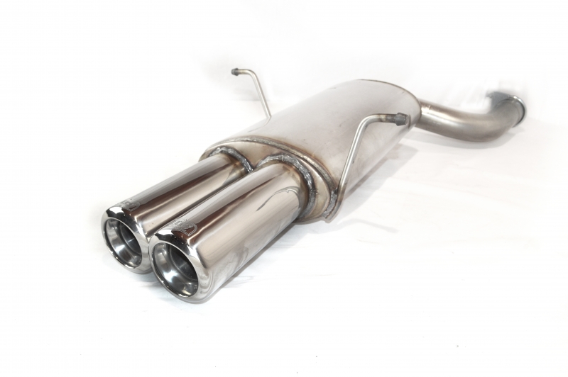 Image of Ulter Sport Uitlaat Demper Dual Tip Roestvrij Staal BMW 3-serie