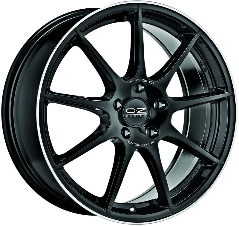 Image of OZ-Racing Veloce GT Velgen 18 Inch 8J ET45 5x114.3 Gloss Black Machined