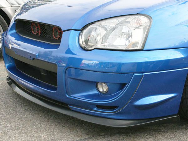 Image of PU Design Voor Bumper Lip V-Spec Style Zwart Polyurethane Subaru Impreza