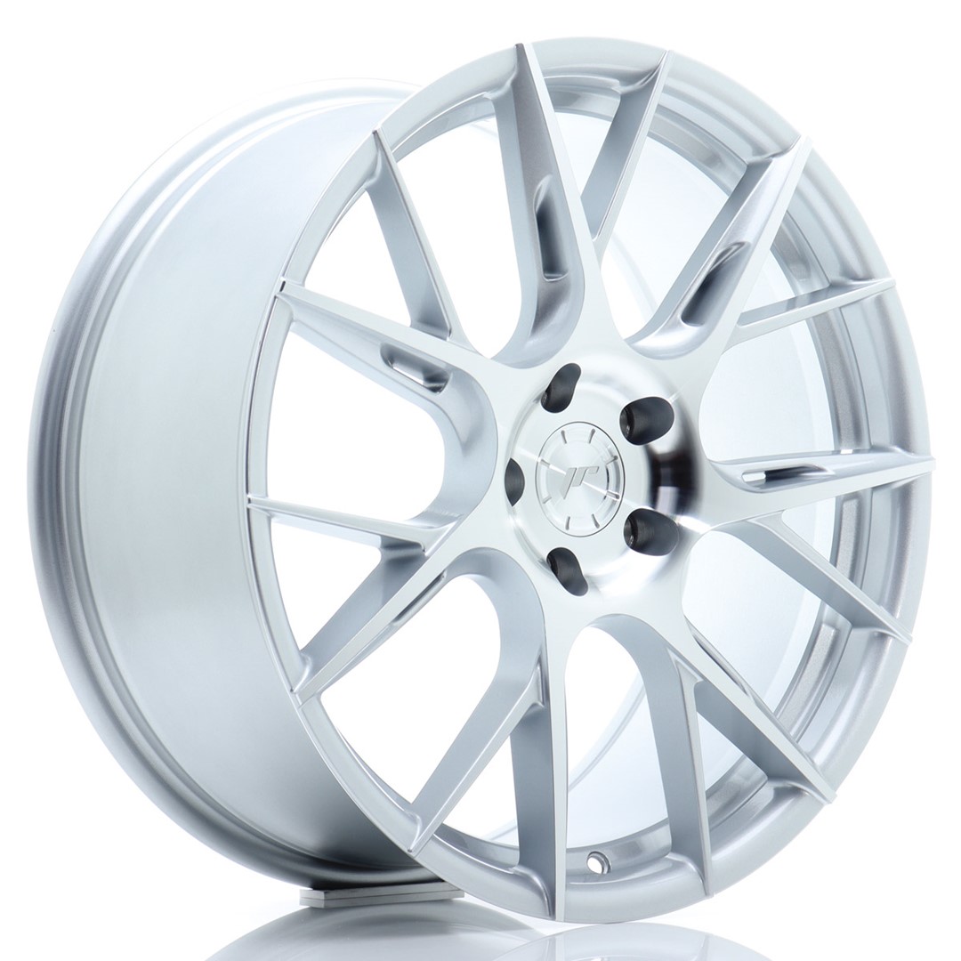 Image of JR-Wheels JR42 TWEEDE KANS Velgen 2x 19x8.5 ET35 + 2x 19x9.5 ET40 5x120 Silver Machined Face
