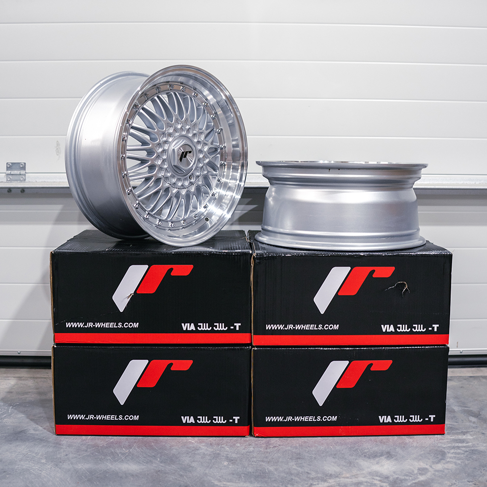 Image of JR-Wheels JR9 TWEEDE KANS Velgen 17 Inch 7.5J ET35 4x100 Silver Machined