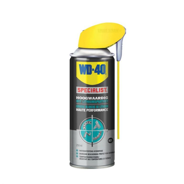 Image of WD-40 Wit Lithiumspuitvet Hoogwaardig SmartStraw 250ml